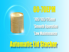 Automatic Metal Can Making Machine Lid Stacker 380V 50Hz Voltage