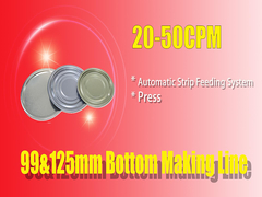 Automatic Strip Feeding System For Can Lids 125mm Bottom And 99mm Bottom