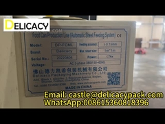 Automatic Uploader And Sheet Feeding System For 83 / 99 / 127mm Bottom Making Line