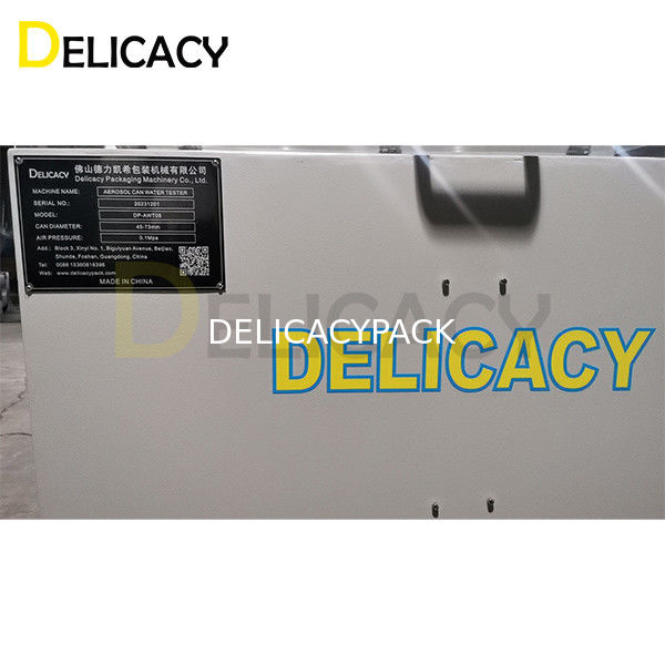 0.1Mpa Air Pressure Aerosol Can Leak Detector For Aerosol Can Making Machine High Efficiency