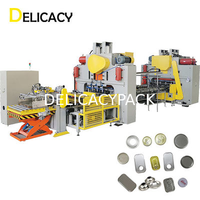 Full Automatic CNC Tin Can Production Line , EOE End Tinplate Sheet Feed Press